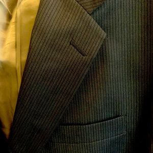 Gorgeous Men Suit Hart Schaffner Marx  Notch Lapel 2button closure BLK 44L